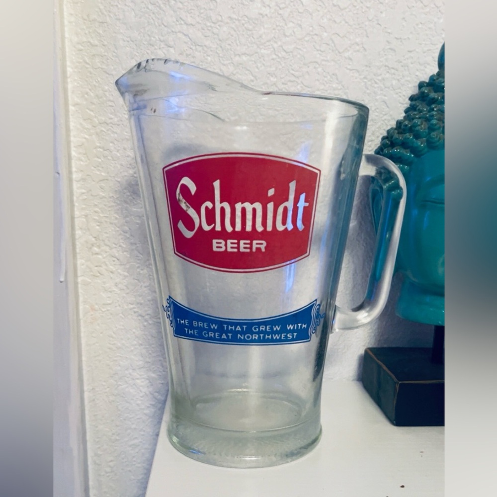 1970’s Vintage Schmidt Beer Pitcher